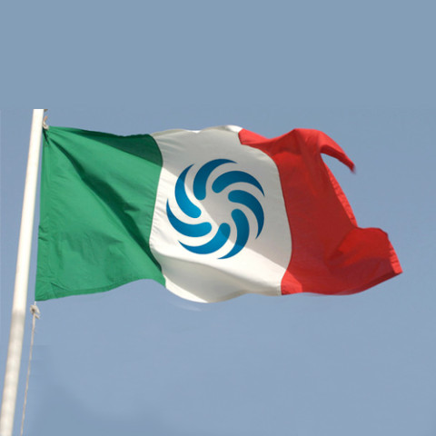 bandiera-dell'italia-personalizzata